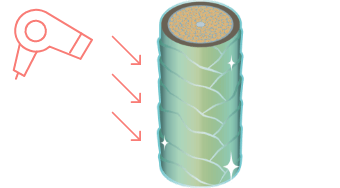 髪を熱から守る!ヒートリペア成分