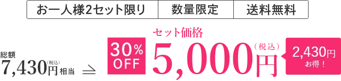 冬の贅沢ハリ肌コフレセットの価格